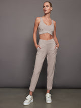 Wrap Jogger in Melt - Oatmeal Heather