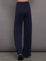 High Waisted Scuba Pant - Navy Blazer