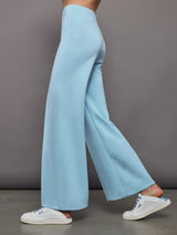 High Waisted Scuba Pant - Quiet Tide