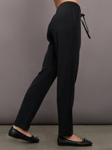 Tapered Leg Jogger in Interlock - Black