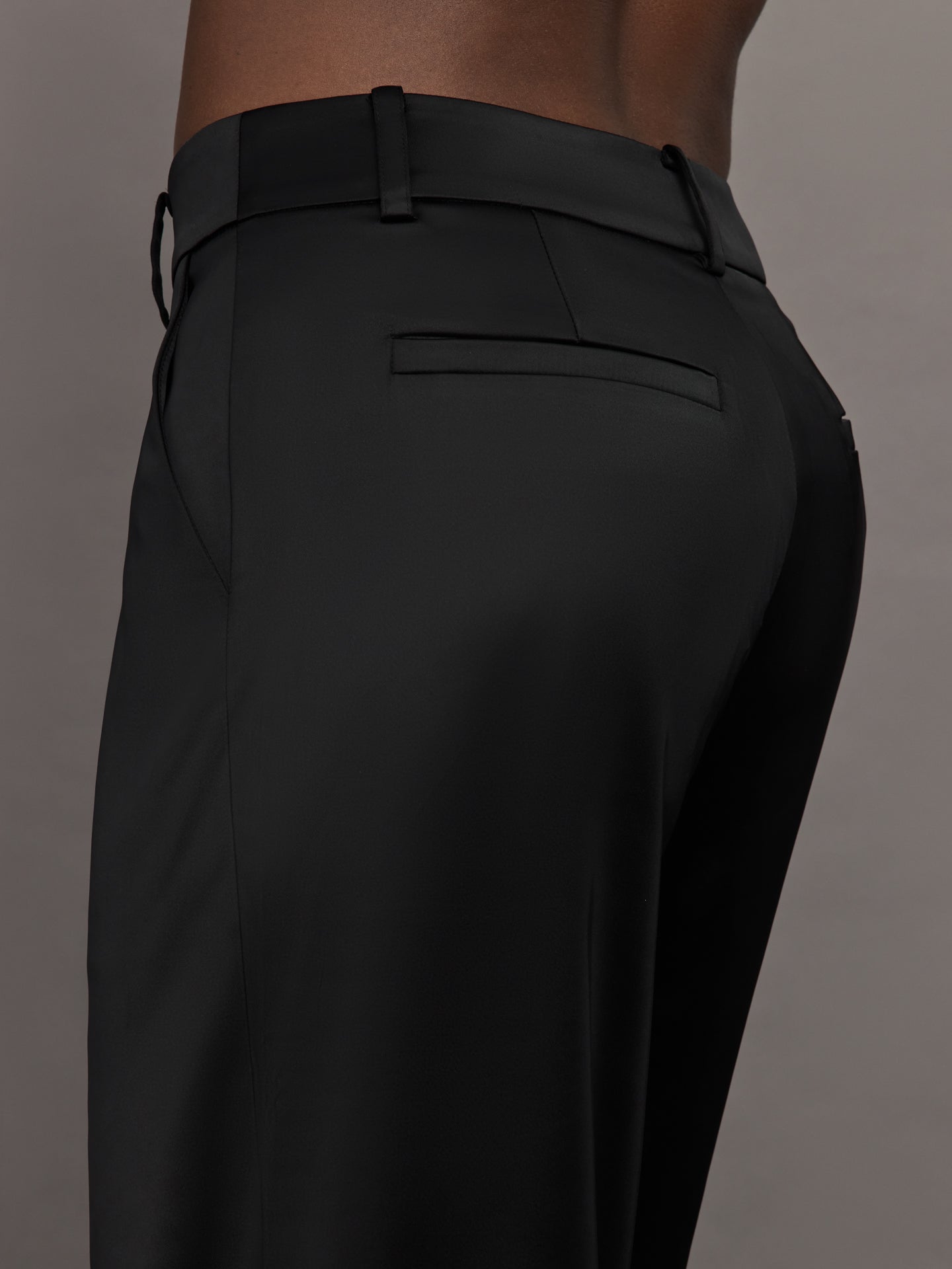 Satin Straight Leg Pant - Black – Carbon38