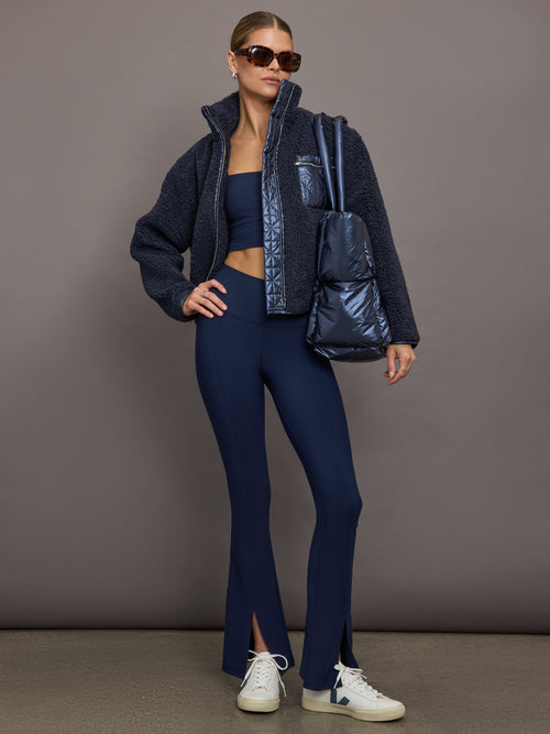 Split Front Legging in Melt - Navy Blazer