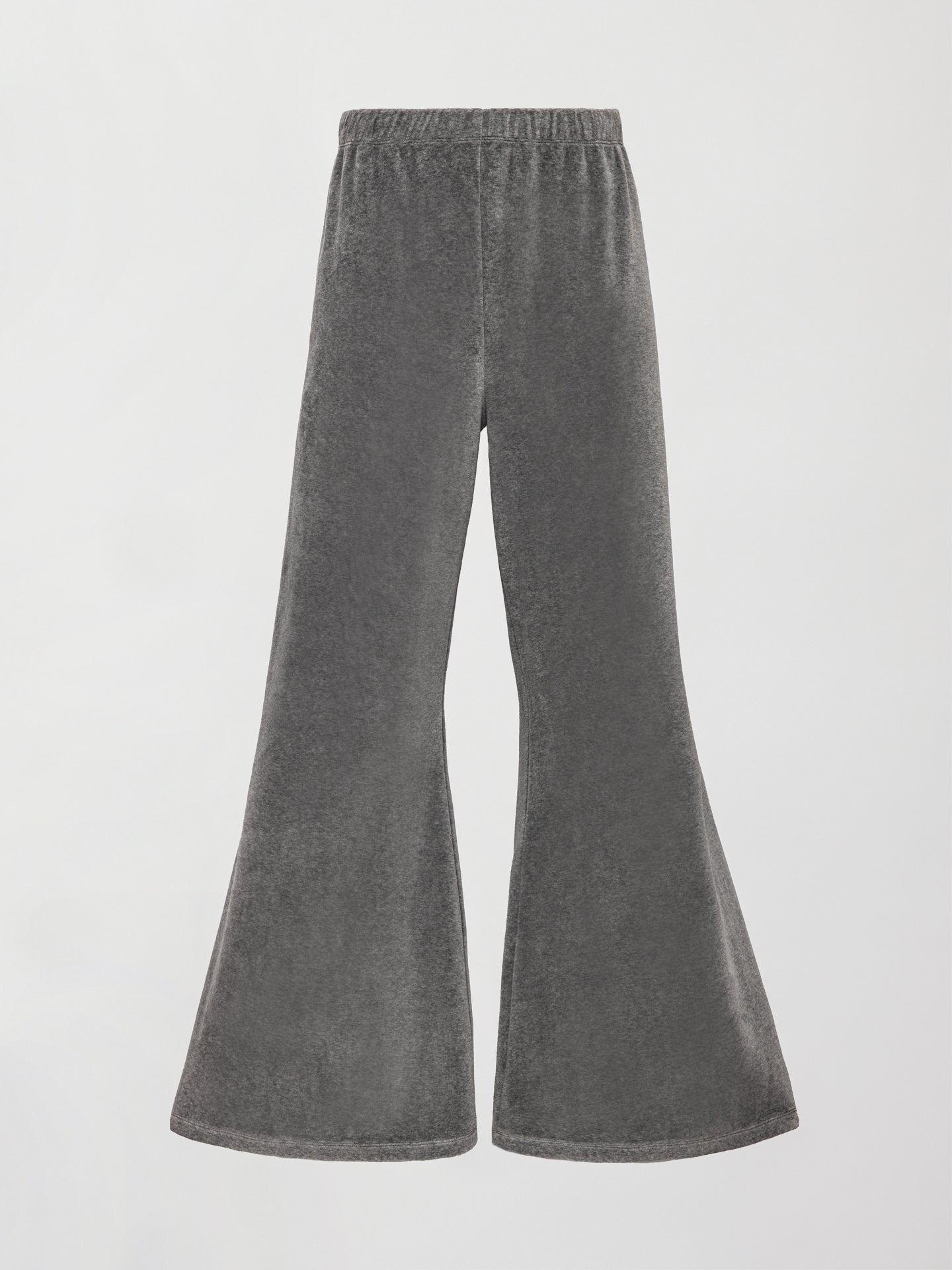 Wide Leg Pant in Velour - Charcoal Grey – Carbon38