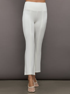 Kick Flare Pant in Scuba - White