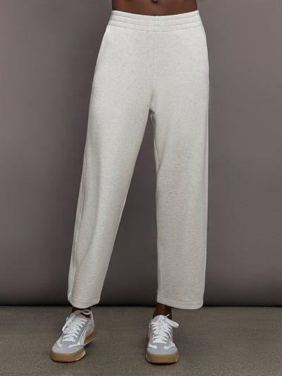 Barrel Leg Pant in Interlock - Moonbeam