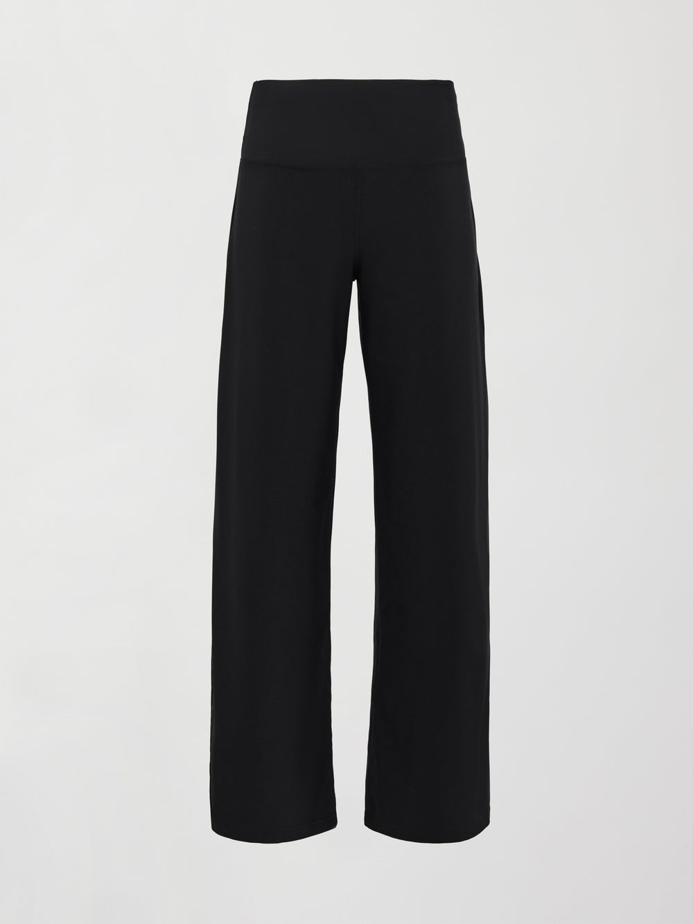 Flat lay of Pleated Palazzo Pant in Melt Black, front view.