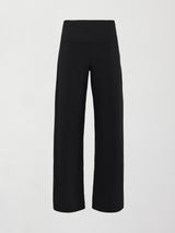 Flat lay of Pleated Palazzo Pant in Melt Black, front view.