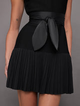 Pleated Tennis Dress - Black