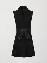 Pleated Tennis Dress - Black