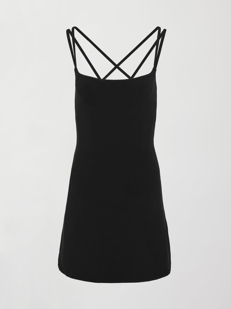 Strappy Dress in Melt - Black