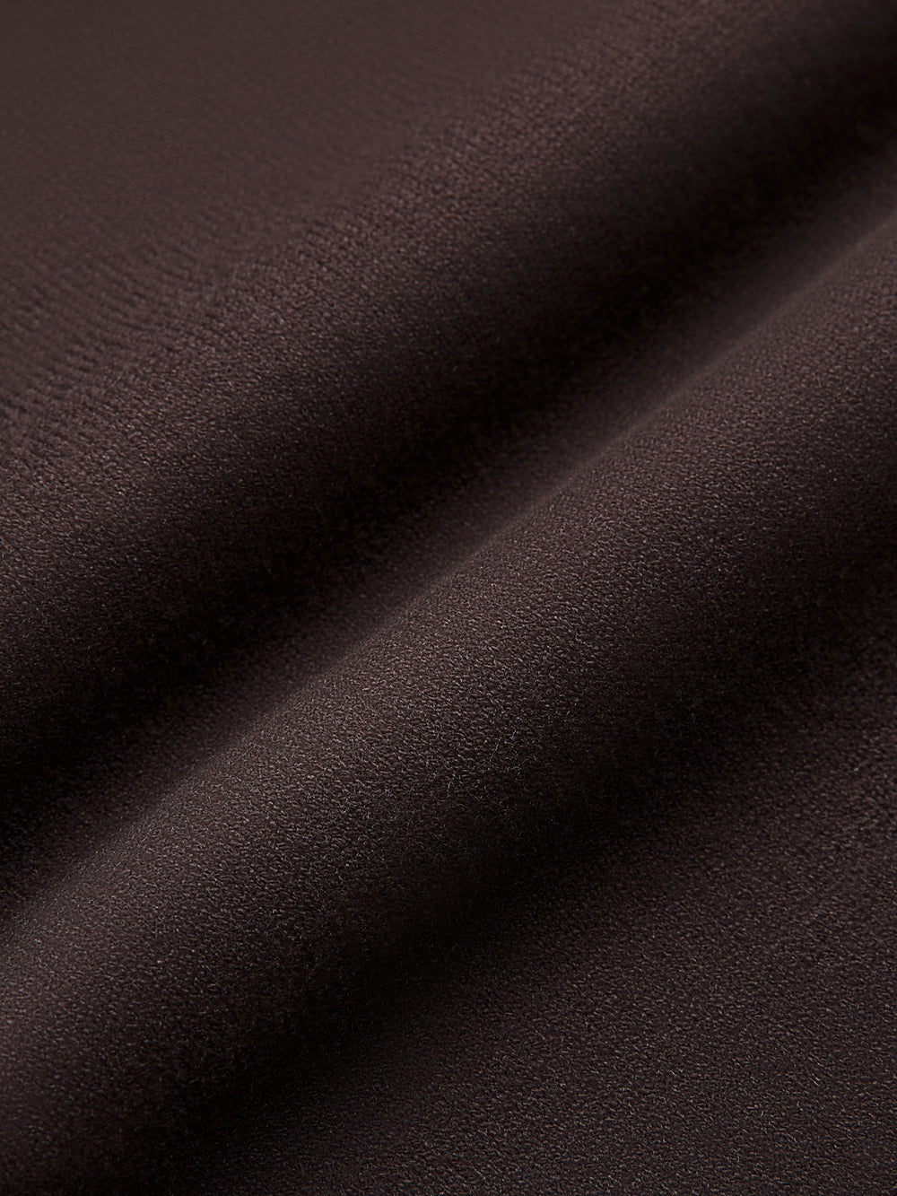 Fabric detail close-up of Long Sleeve Off Shoulder Tee Chocolate Torte soft texture.