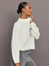 Olivia Martini Crewneck Sweater - Off White