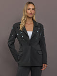 Embellished Scuba Blazer