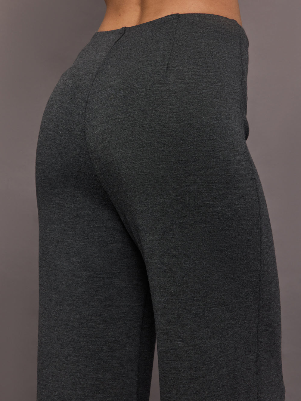 High Waisted Scuba Pant - Charcoal