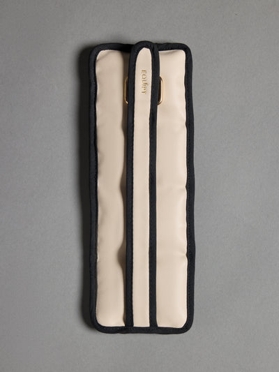 Flat lay of the Vegan Leather Weighted UWrap 1.5 Classic Ivory, front view.