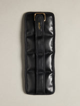 Flat lay of the Vegan Leather Weighted UWrap 1.5 Midnight Black, front view.