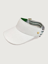 Tennis Visor - White Basketweave