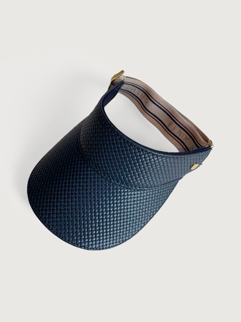 Tennis Visor - Navy Basketweave