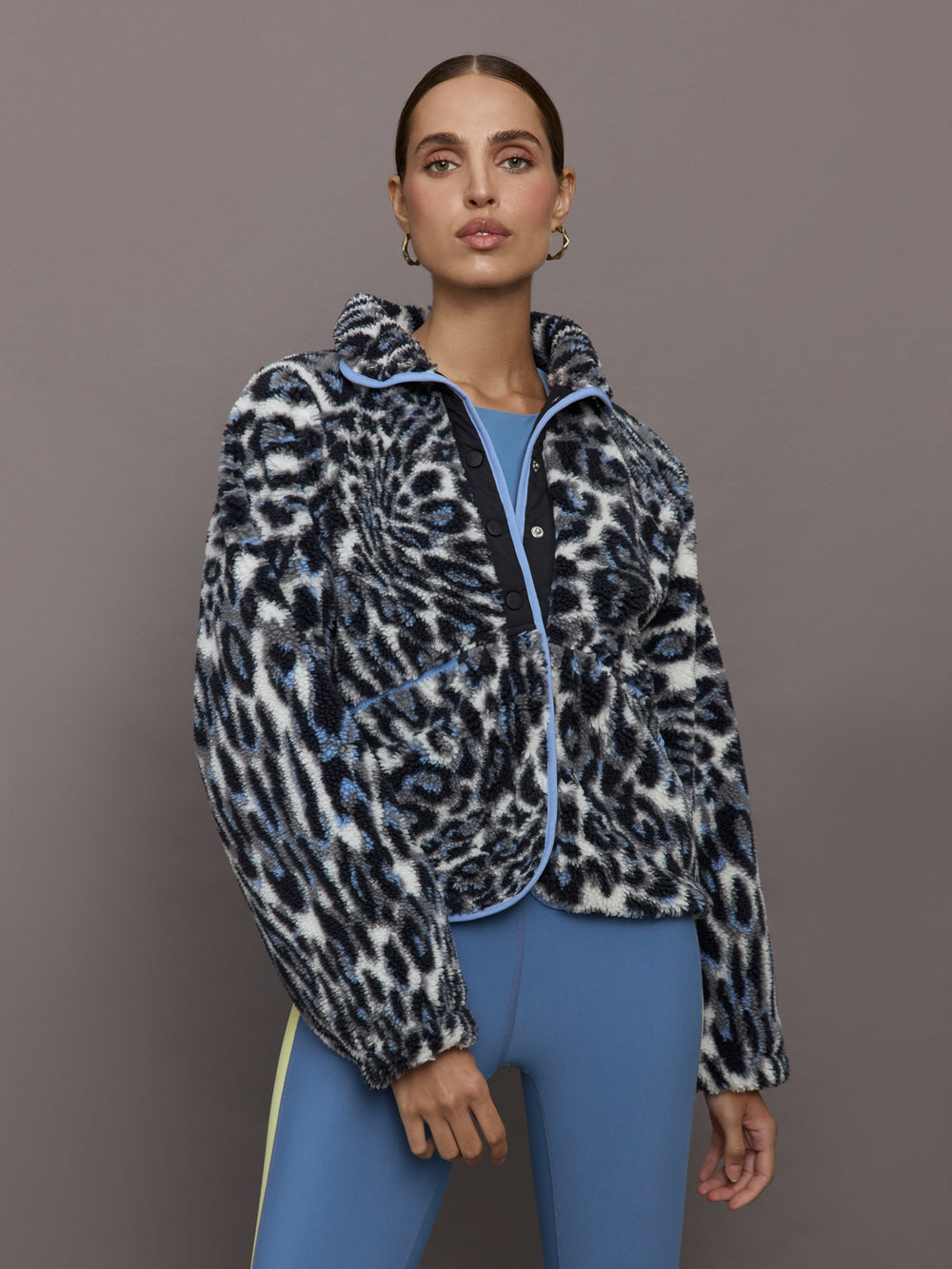 Rocky Ridge Pullover - Blue Cheetah