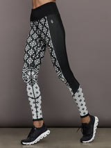 Myoko Jacquard Base Layer Legging - Onyx