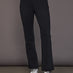 Black softshell ski pant on model, front view to mid calf.