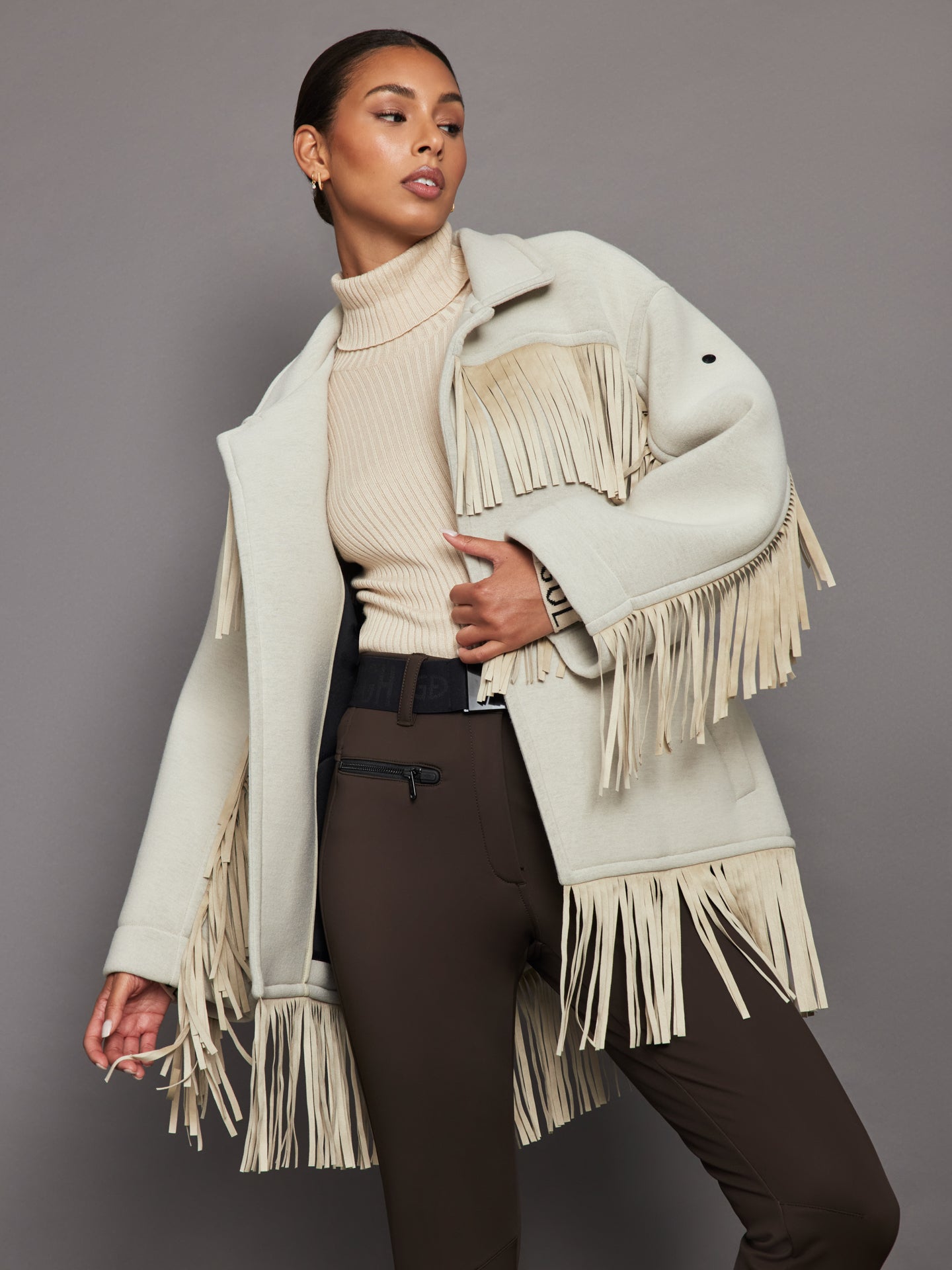 GGUM ×DEINET FRINGE JACKET（BK_F） 特典トレカ付き GOLD-GB005-20-233-NUDENUDLT-