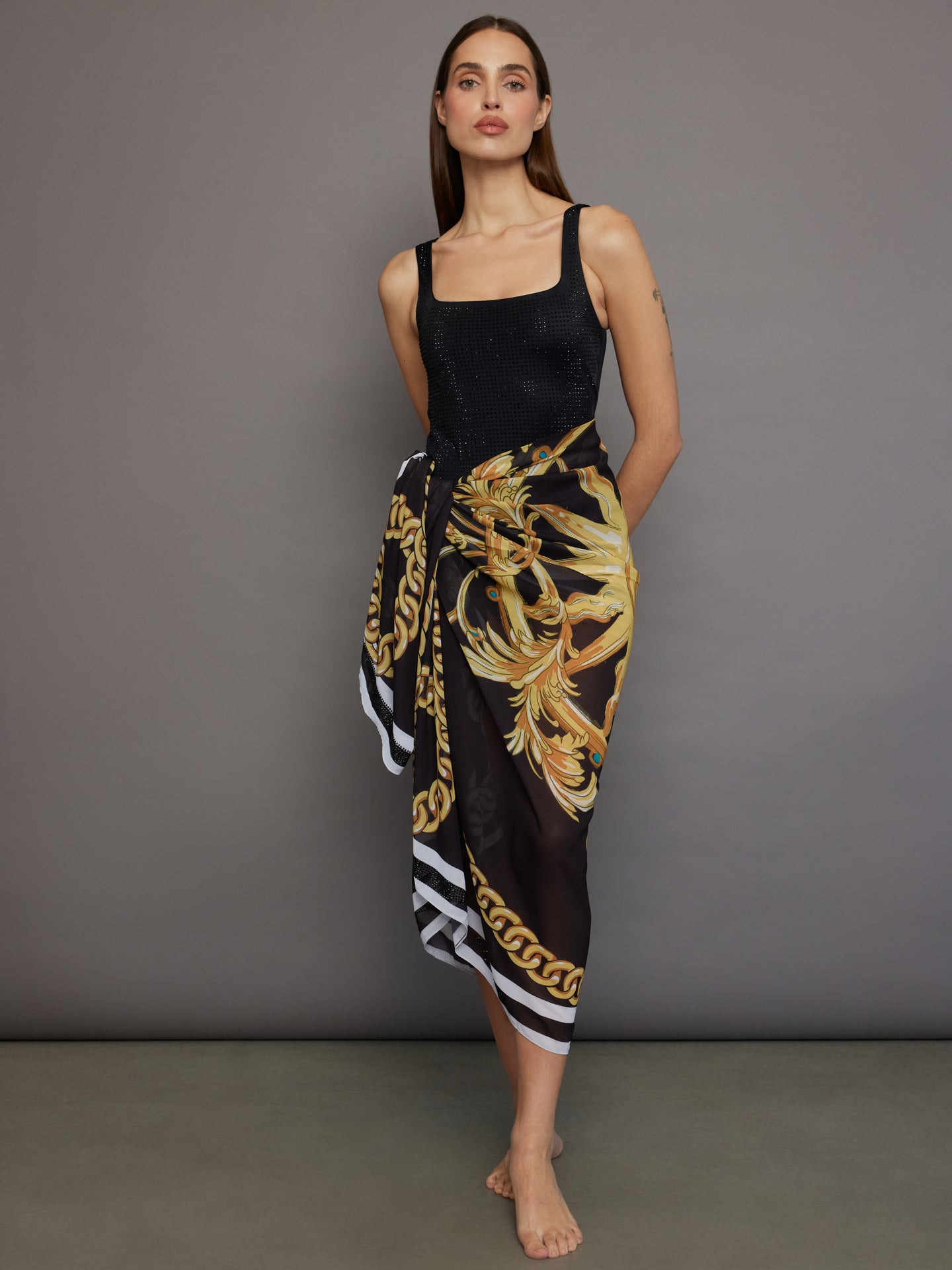 Opulence Mayro Pareo Black Pareo main image 0