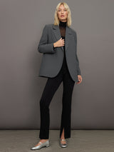 Lilith Blazer - Light Grey Pinstripe