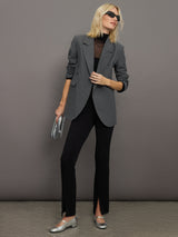 Lilith Blazer - Light Grey Pinstripe