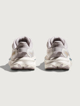 Pair of light gray sneakers on a white background