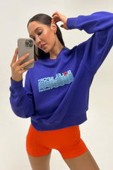 Classic Soleil Sport Crew Neck Sweatshirt - Spectrum Blue