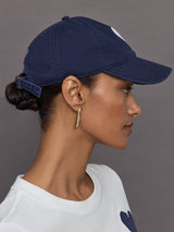 Baseball Hat Heart Patch Indigo/White - Indigo