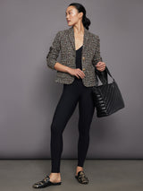 Happy Hour Blazer Boucle - Glitter Black