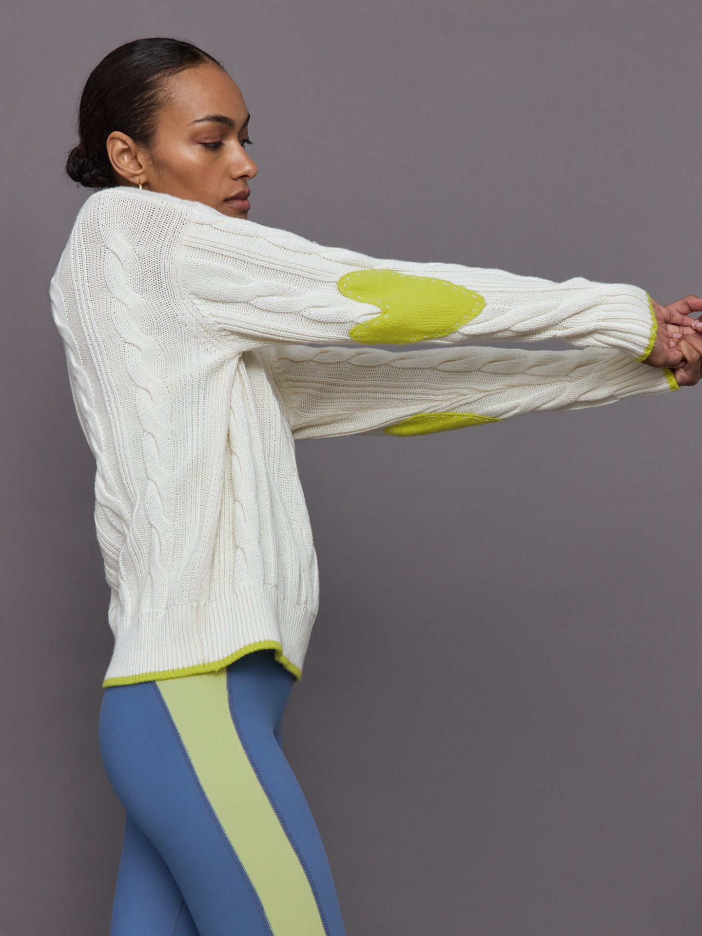 Maxwork Cable Pullover - Ivory Tint – Carbon38