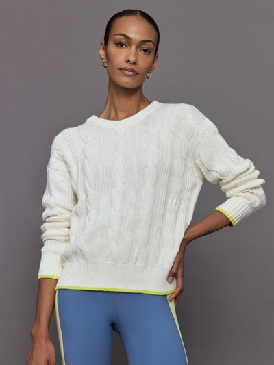 Maxwork Cable Pullover - Ivory Tint