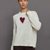 Lovey Heart Sweater - Natural