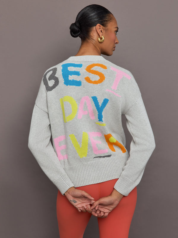 Benton Best Day Ever Sweater - Silver Fox Silver