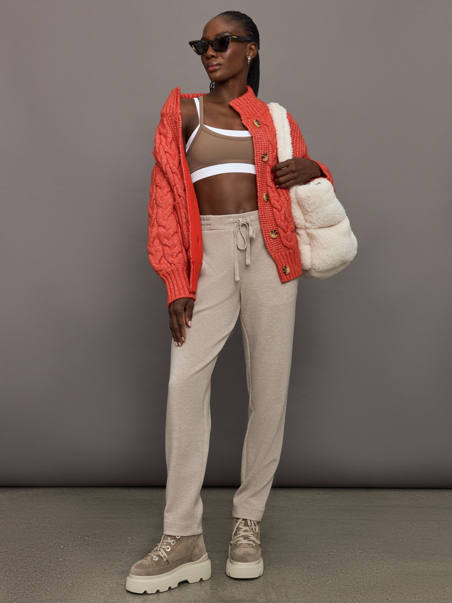 Troy Cable Sweater - Mars Orange – Carbon38