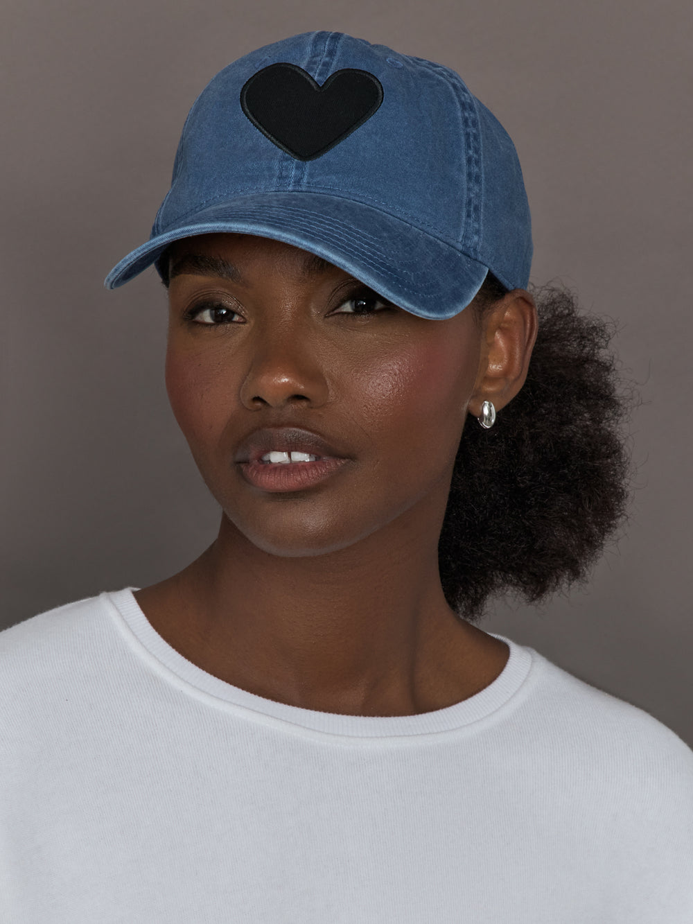 KR Imperfect Heart Hat - Denim-Black