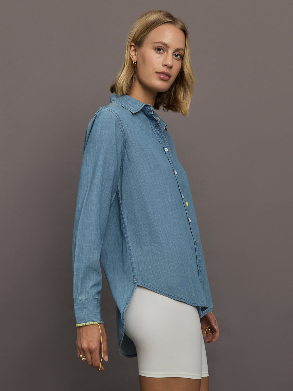 Mia Shirt Love - Chambray Blue