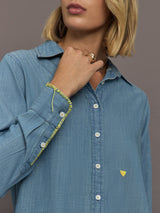 Mia Shirt Love - Chambray Blue
