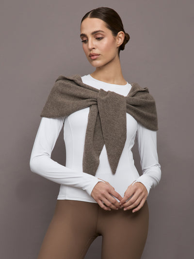 Rina Hooded Scarf - Truffle