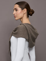 Rina Hooded Scarf - Truffle