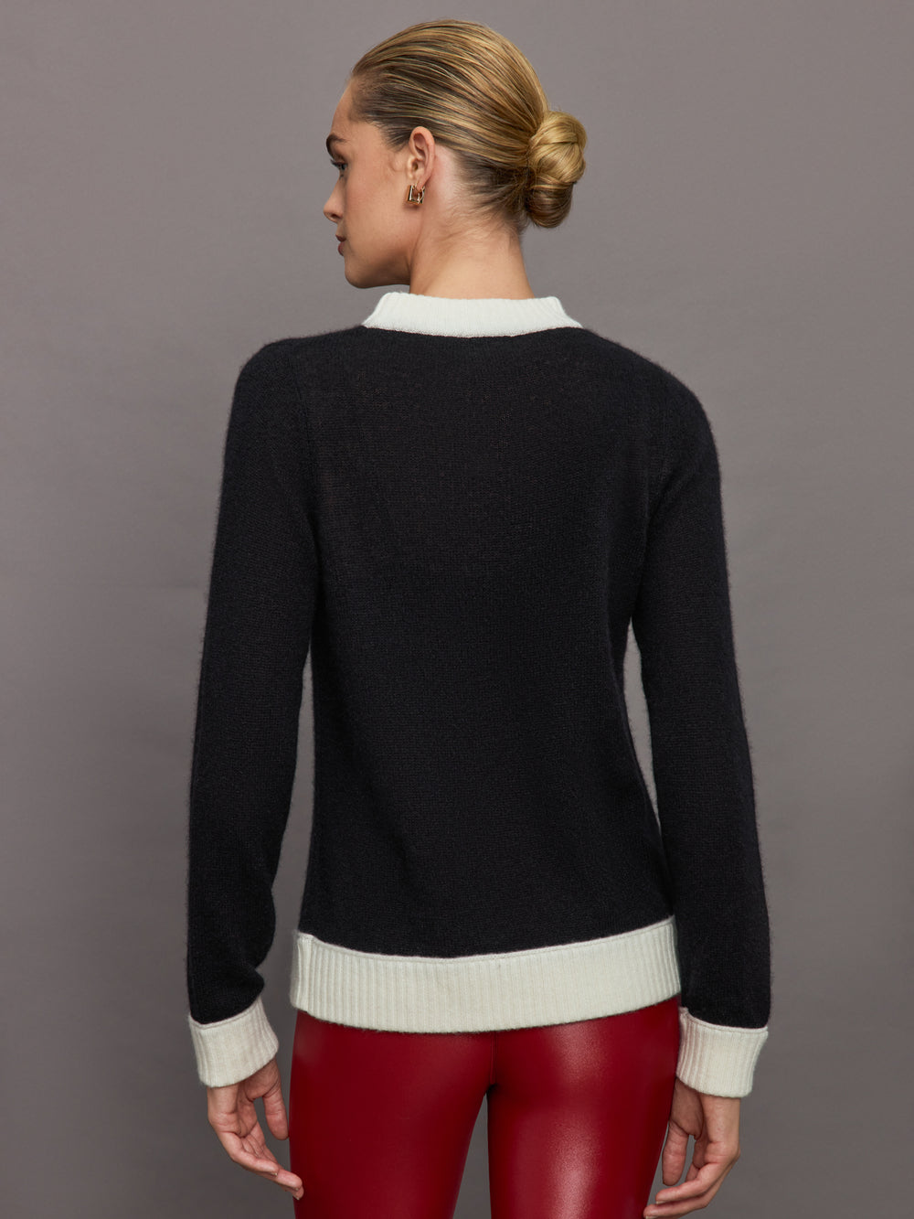 Tamino Cashmere Top - Black/ Cream