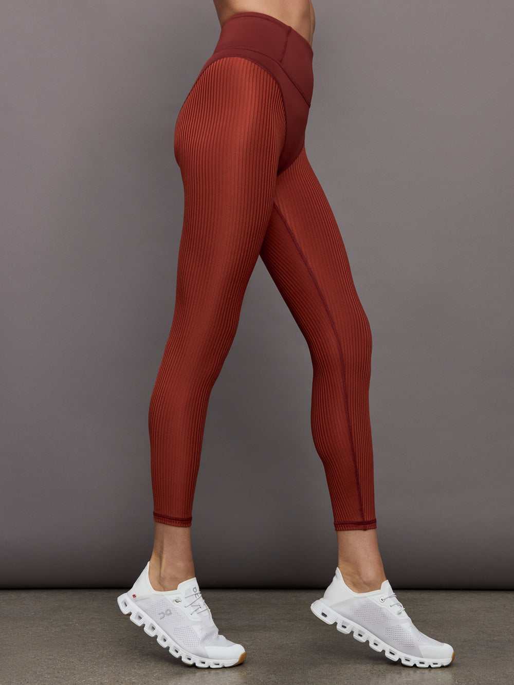 Ambient Ribbed Legging - Terracotta