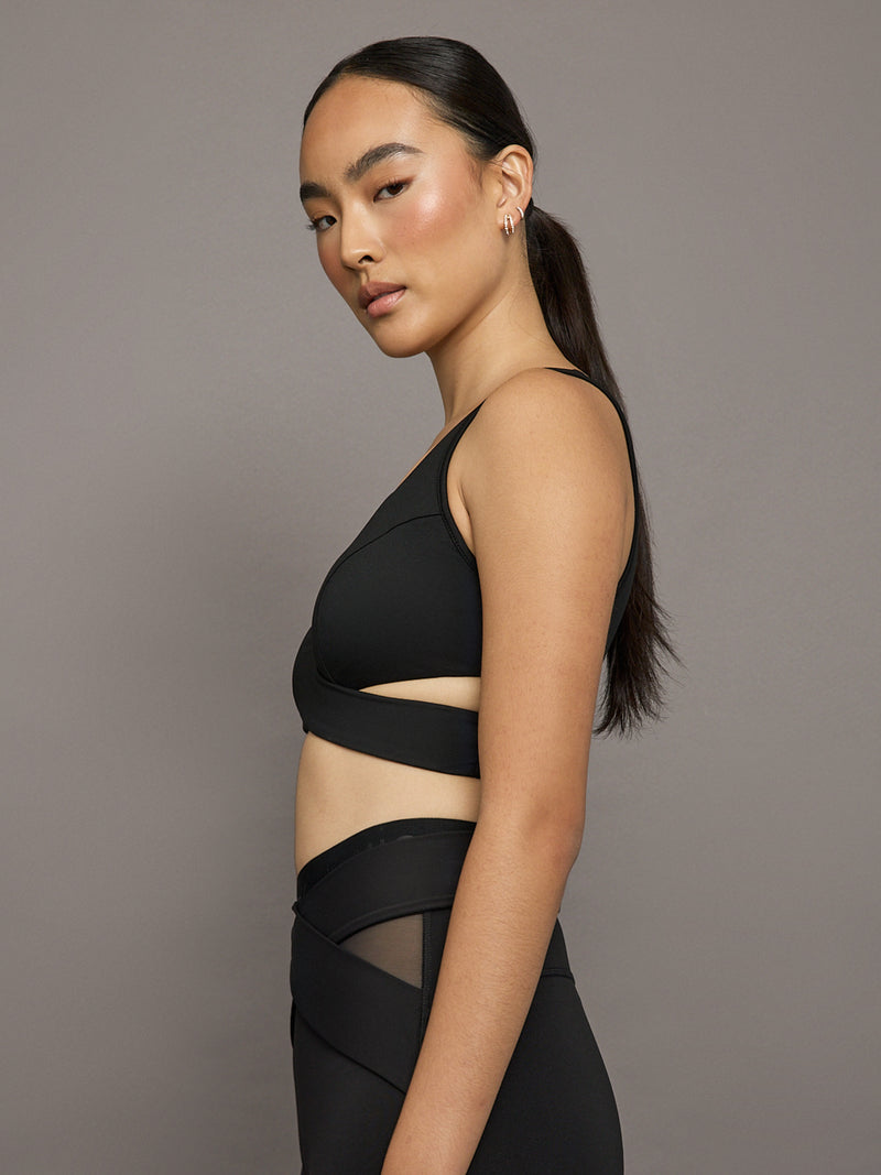 Ascent Wrap Bra - Black