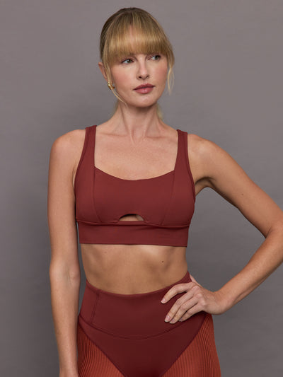 Verve Longline Bra - Terracotta