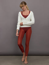 Ambient Ribbed Legging - Terracotta