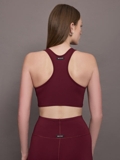 Instinct Longline Bra - Burgundy