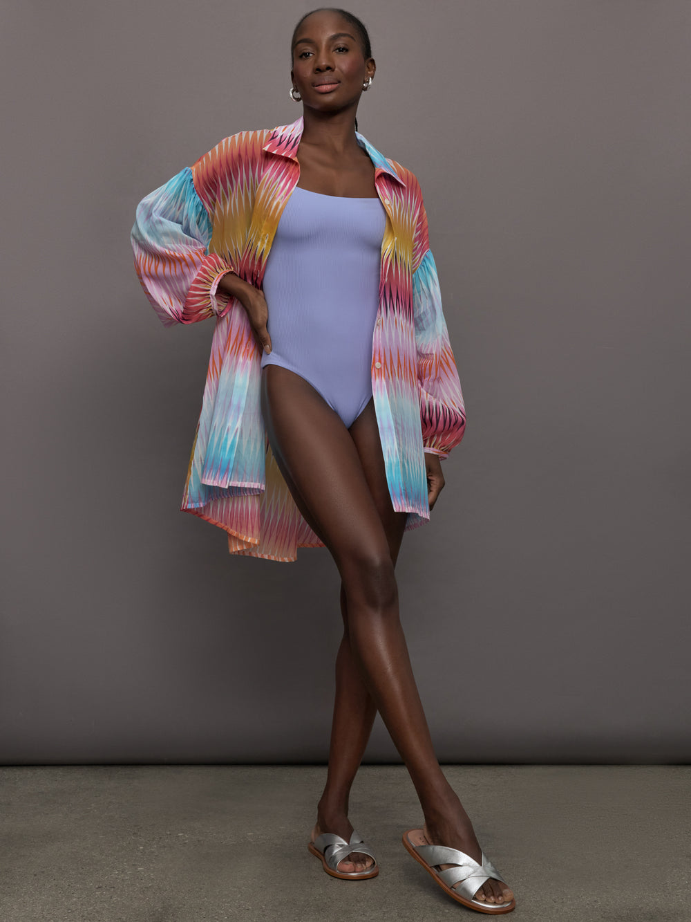 Chevron Top - MACRO MULTI DEGRADE CHEVRON